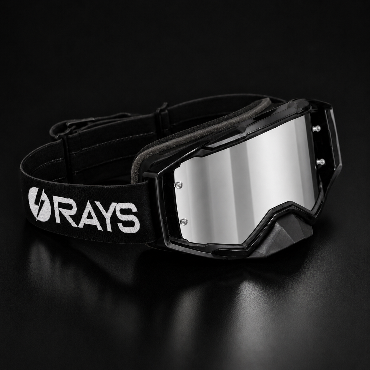 Gafas de esquí Rays Goggles Blaze con lentes naranjas y marco negro para protección y estilo en la nieve